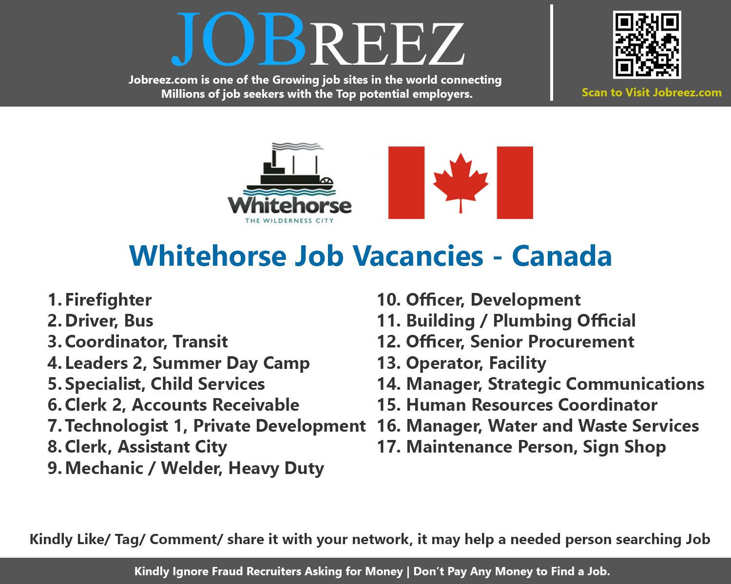 Whitehorse Job Vacancies - Canada