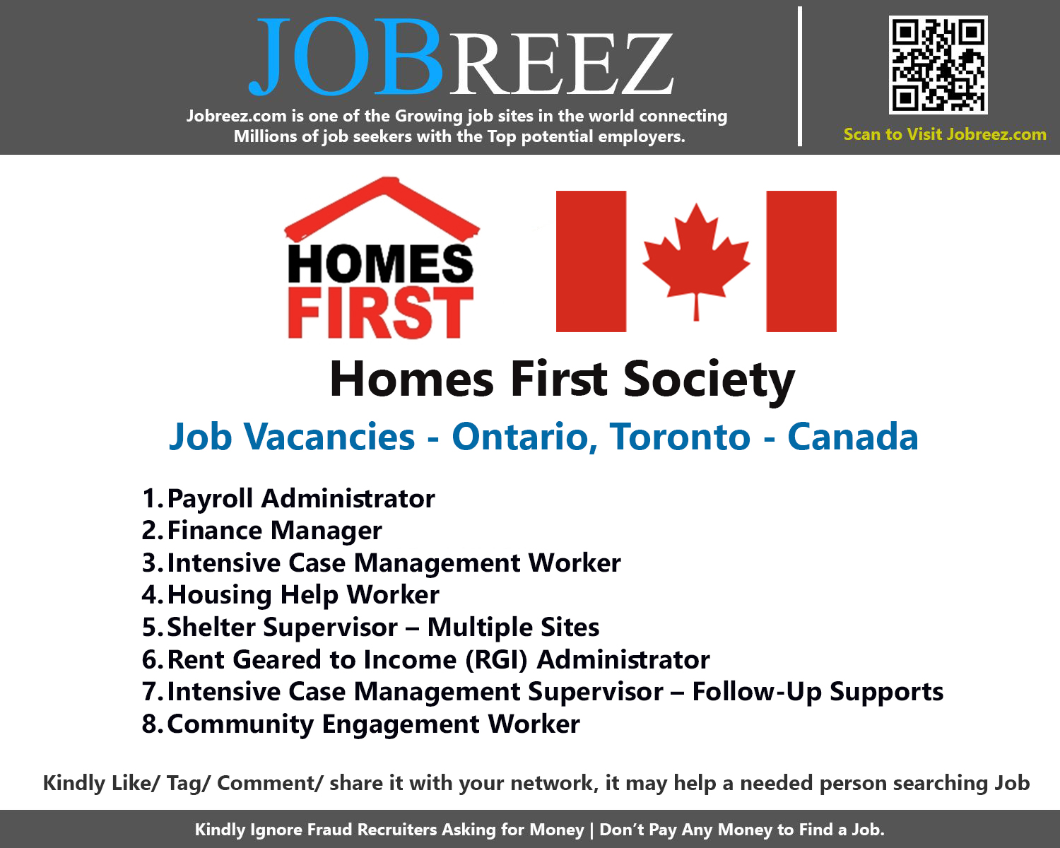 Homes First Society Job Vacancies - Ontario, Toronto - Canada